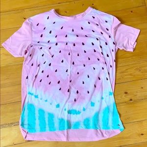 Watermelon acid wash T-shirt